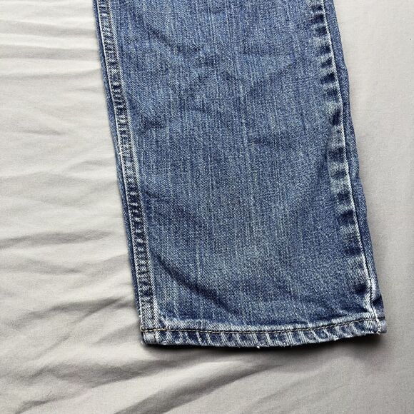 Wrangler Regular Taper Fit Men's Blue Jeans Size 40x30 MTF26CL Denim - Picture 6 of 16